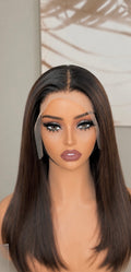 Double drawn brown hair